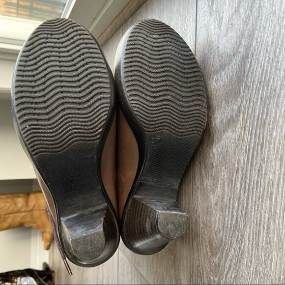 Vintage No Pulse Knit Cuff Lace Up Leather  Boots - Picture 9 of 14